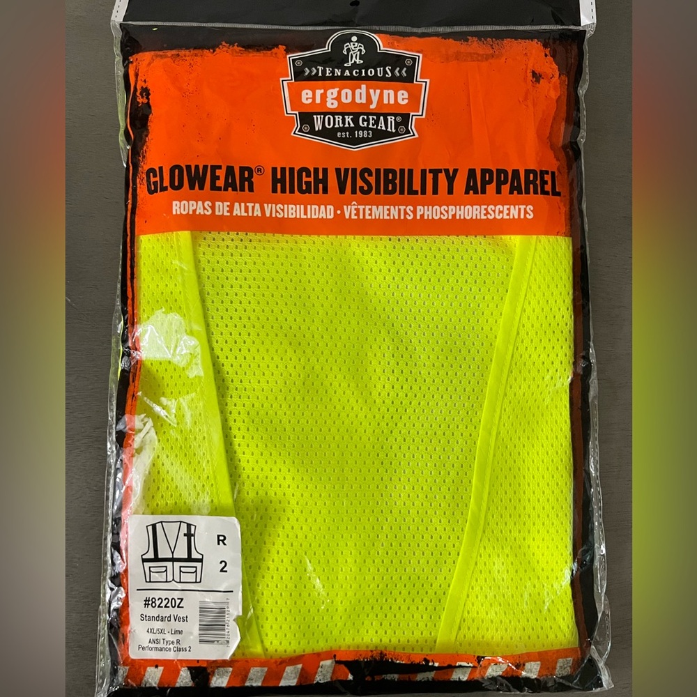 GloWear 4X/5X NWT High Visibility Vest